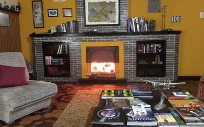 Lounge Corporativo com Lareira Aconchegante